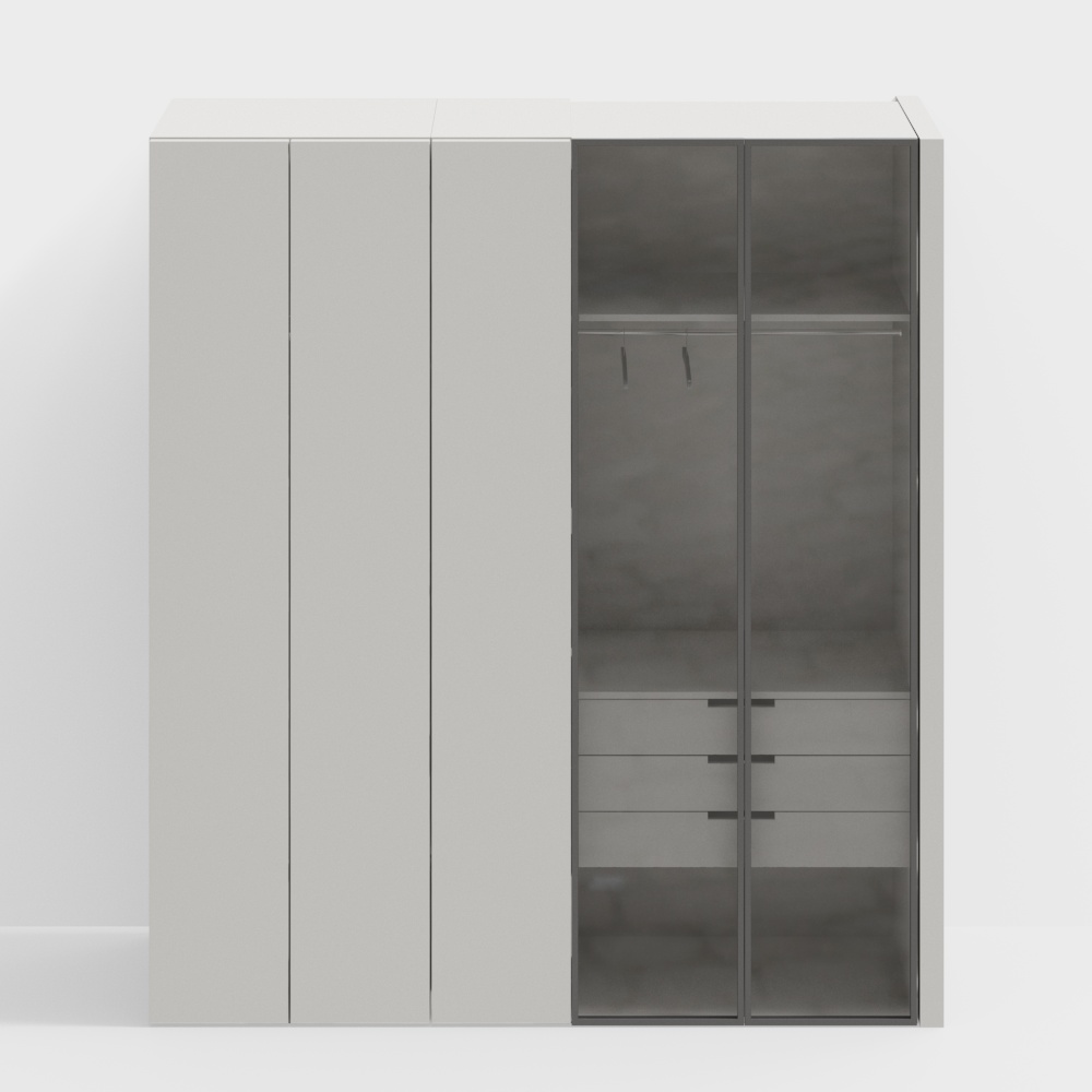 Modern Cream Style Wardrobe