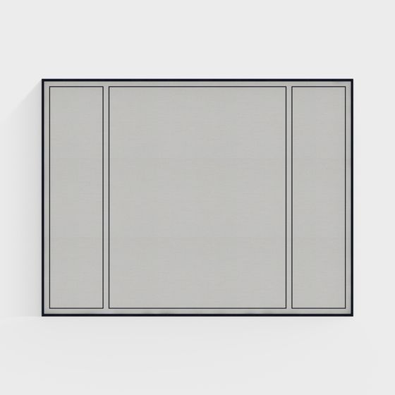 Low Poly Stylish Window 3D model