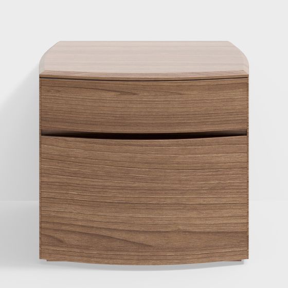 Modern Minimalist Nightstand 3D model