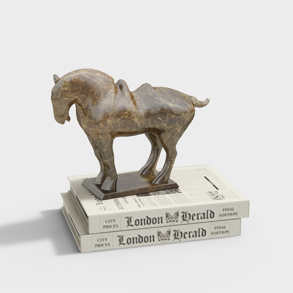 Copper Horse Book Ornaments
