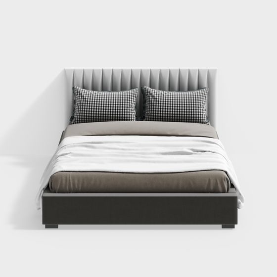 Modern Light Luxury Double Bed
