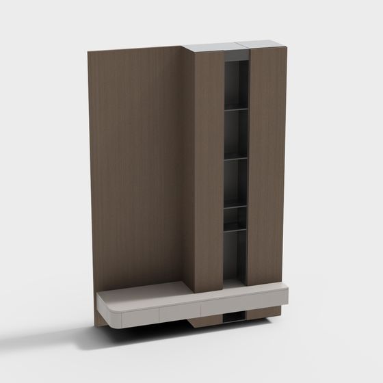 Minimalist Storage Cabinet 3D model
