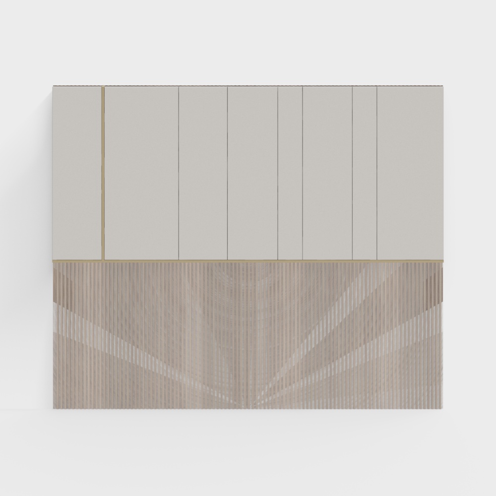 Italian Color-Blocked Headboard Background