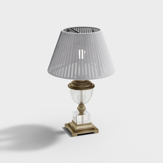 Elegant Table Lamp 3D Model Design