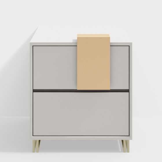 Stylish City Corner Side Cabinet 3D model