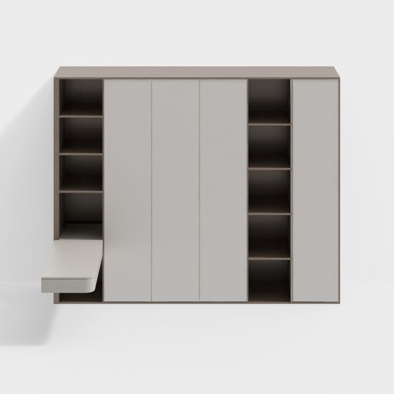 Stylish Urban Storage Cabinet 3D model