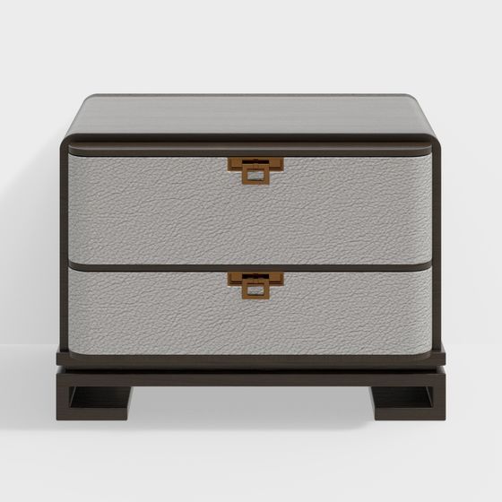 Stylish Minimalist Nightstand 3D model
