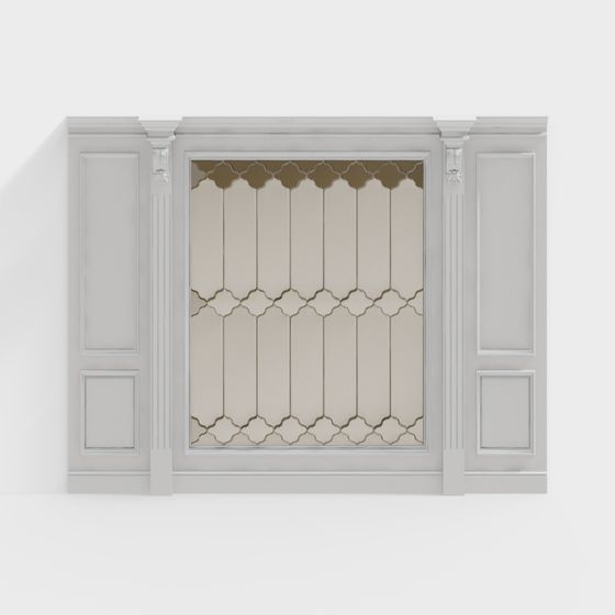 Elegant Window Frame 3D model