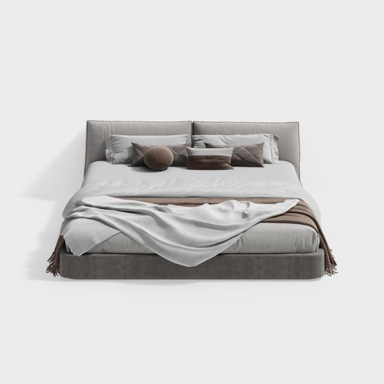 Modern Minimalist Double Bed