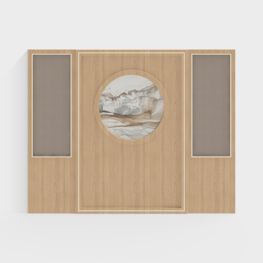 New Chinese Style Bedside Background