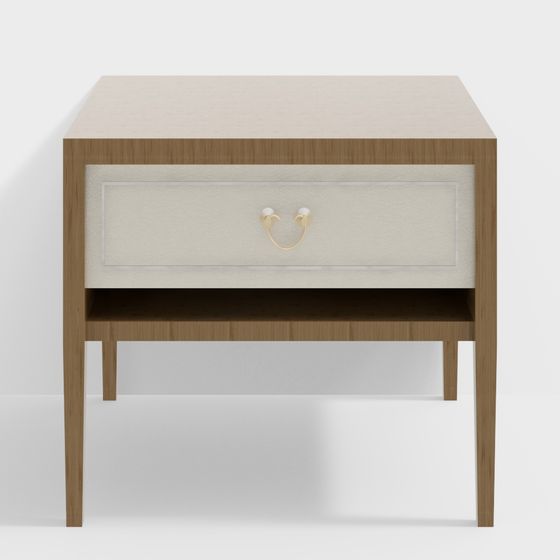 Modern Minimalist Bedside Table 3D model