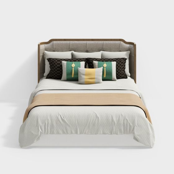 Urban Elegance Bed 3D model