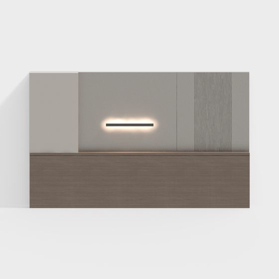 Stylish Low-Poly Wall 3D model for Creative Projects