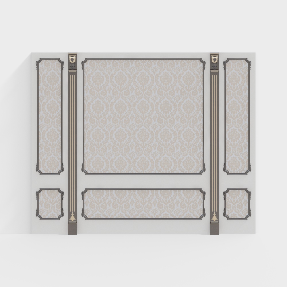 European-Style Headboard Background Wall