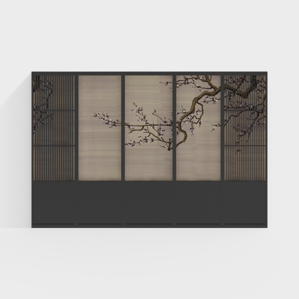 新中式ヘッドボード背景