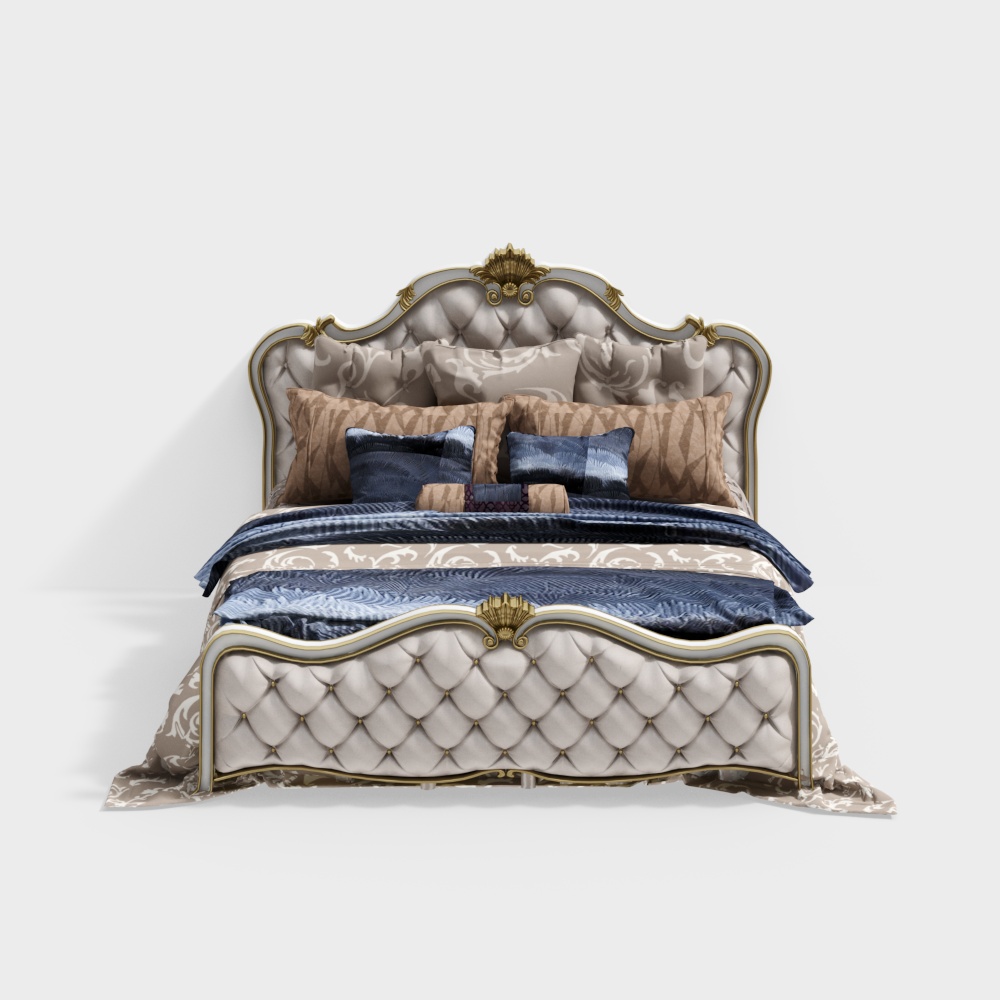 Lit de chambre principale de style européen