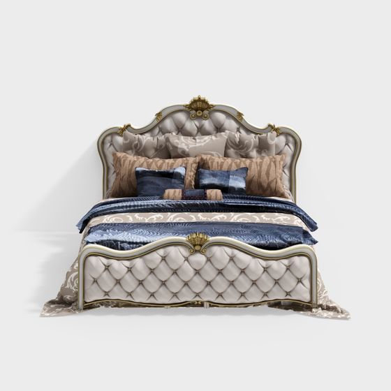 Lit de chambre principale de style européen