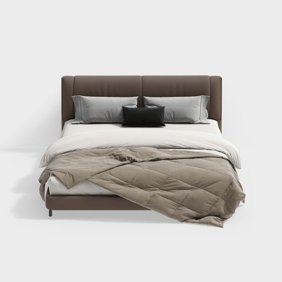 Modern Brown Italian Bed