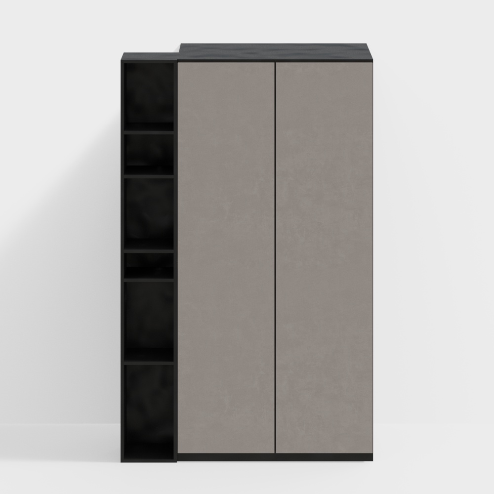 Минималистичный двухдверный шкаф