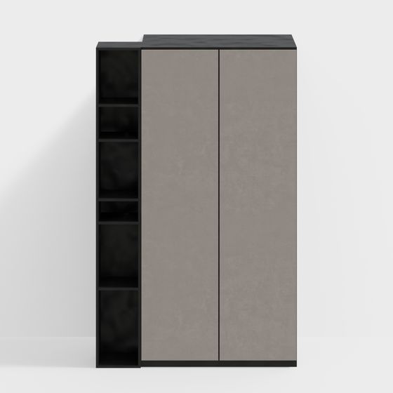 Minimalist Double-Door Wardrobe