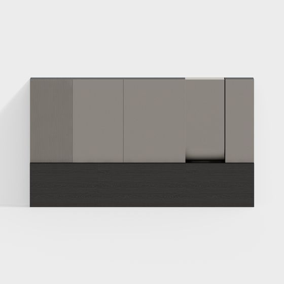 Minimalist Wardrobe 3D model for Interior Design