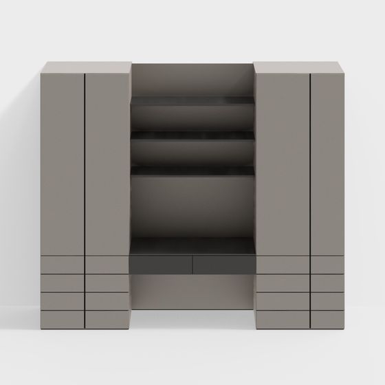 Urban Bookshelf 3D model for Modern Spaces