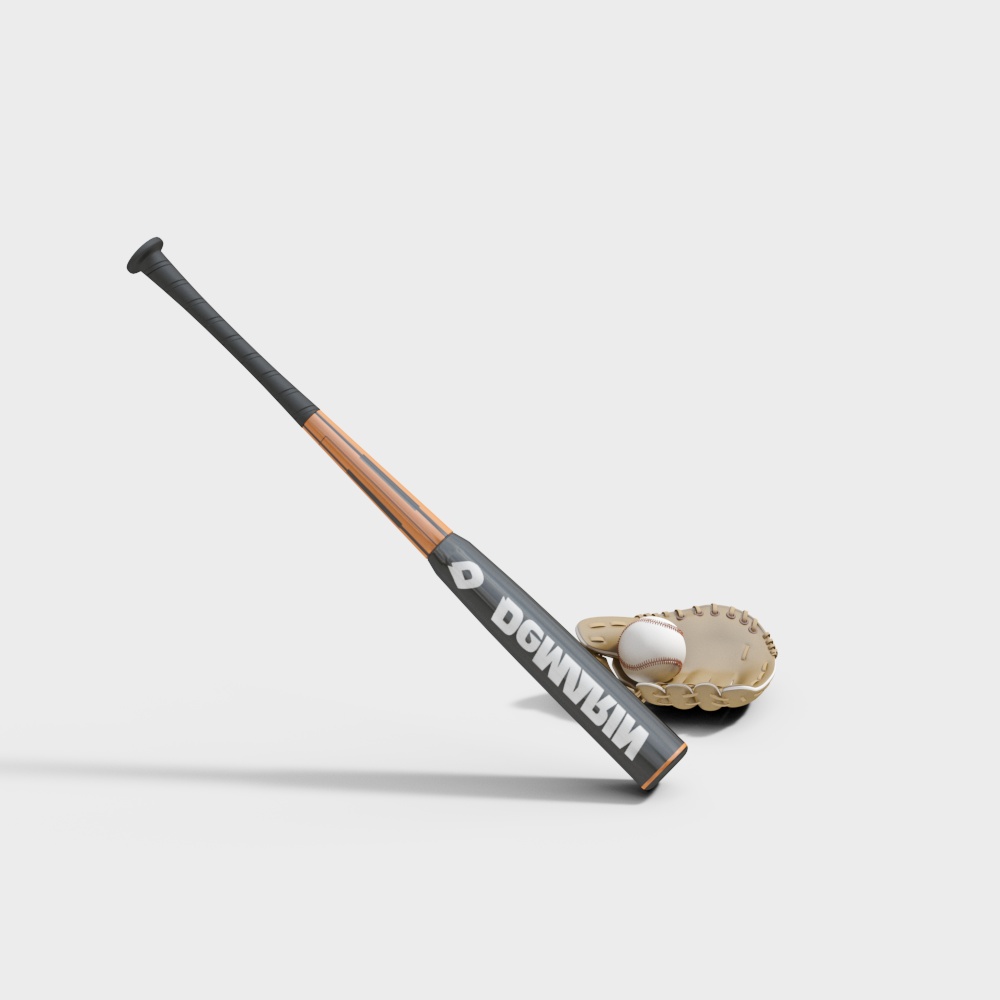 Realistic Baseball Equipment 3D model