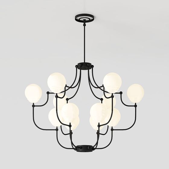 Stylish Pendant Light 3D model for Modern Interiors