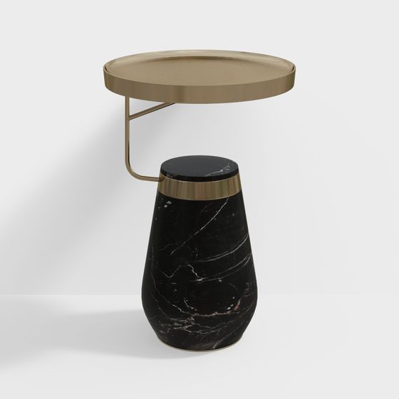 Elegance Side Table 3D model for Modern Interiors