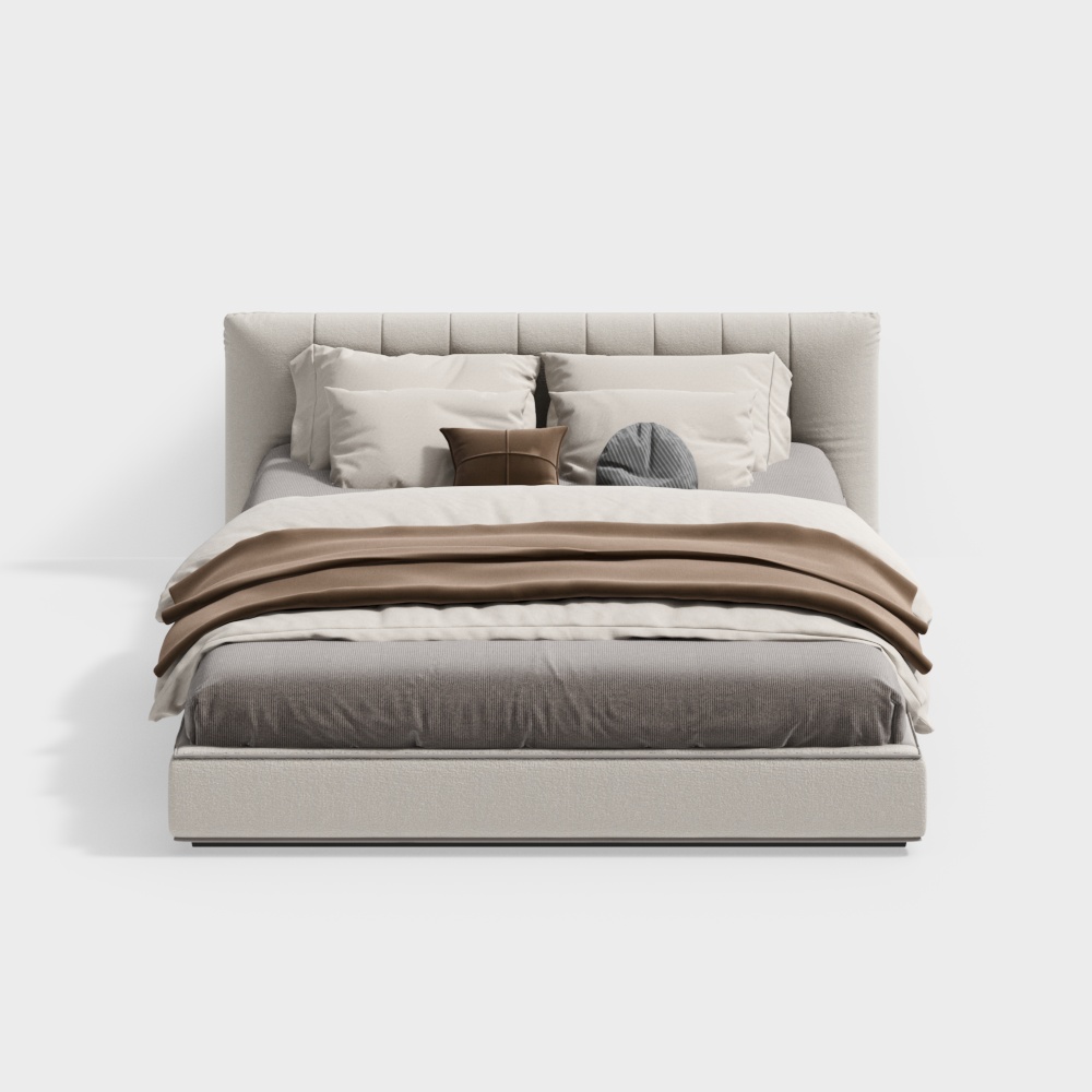 Modern Cream-Style Bed