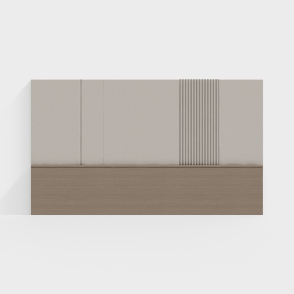 Modern Cream Style Headboard Background