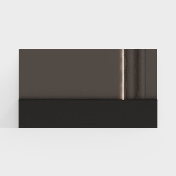 Light and Shadow Intersecting Screen 3D model for Creative Spaces