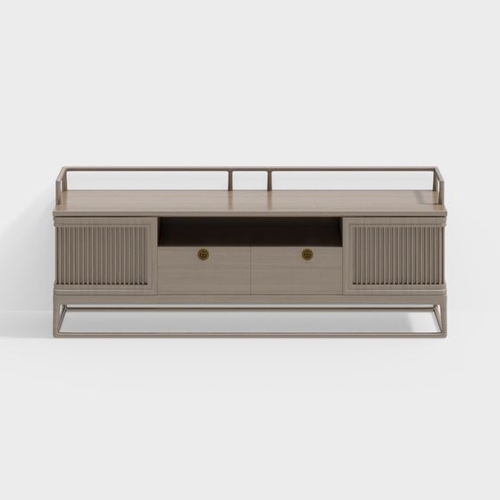 Stylish TV Cabinet 3D model for Modern Interiors