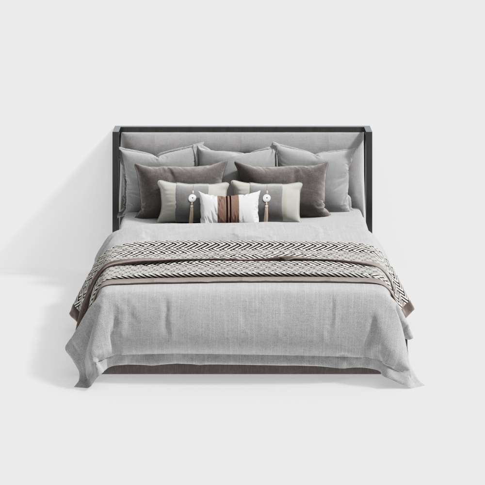 New Chinese Style Double Bed