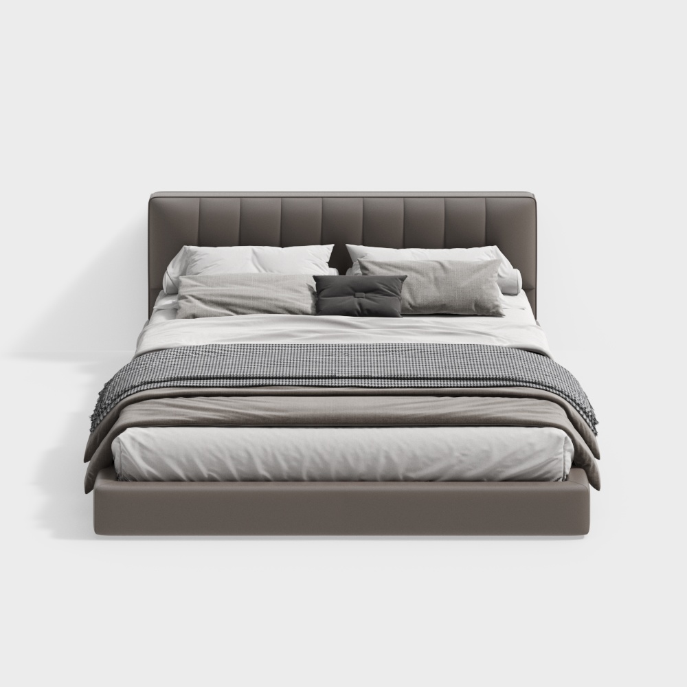 Modernes Minimalistisches Doppelbett