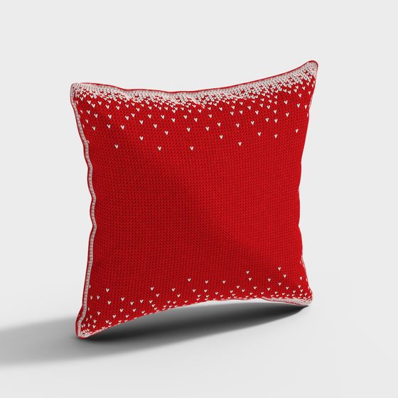 Heartfelt Cushion 3D model