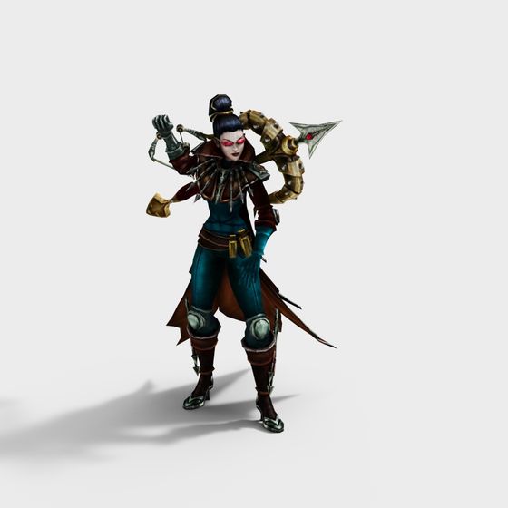 Mecha Warrior 3D Model Design