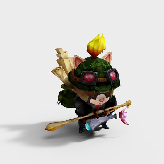 Forest Guardian Low Poly 3D model