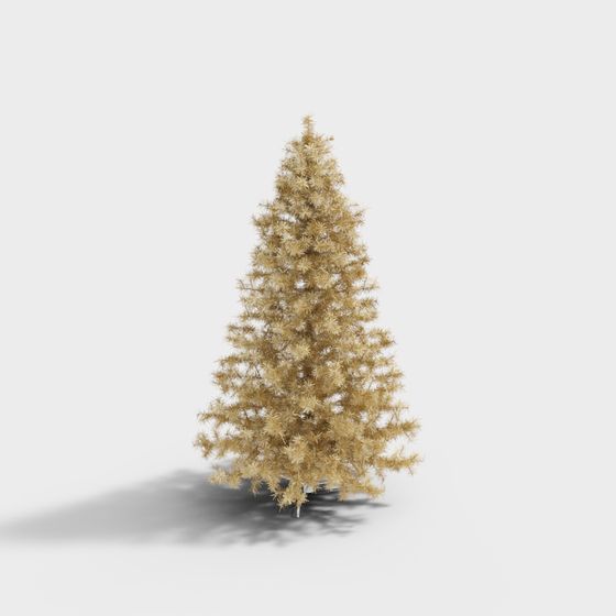 Golden Christmas Tree 3D model