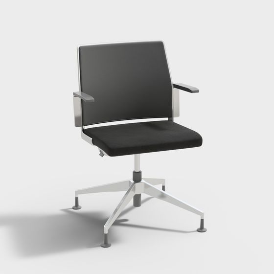 Stylish Low-Polygon Office Chair 3D model