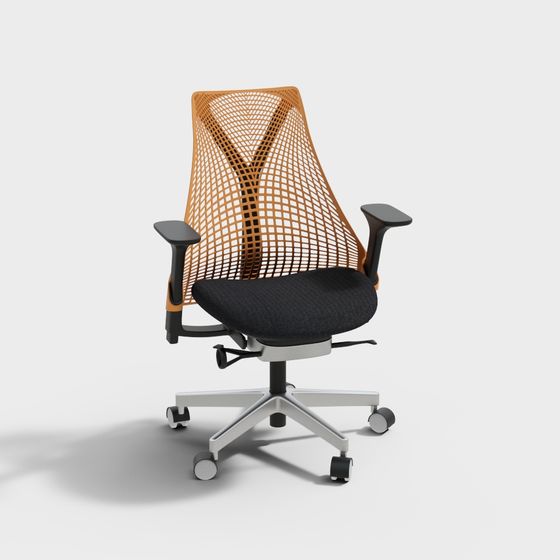 Contemporary Office Chair 3D model for Creative Spaces