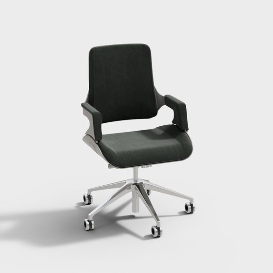 Elegant Low-Poly Office Chair 3D model for Modern Workspaces