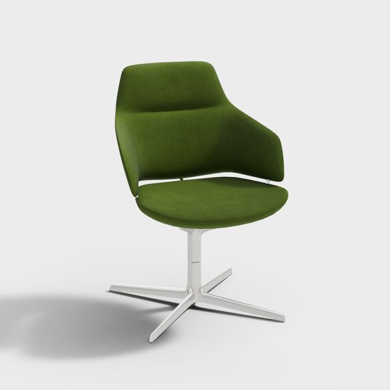 Lively Green Lounge Chair 3D model