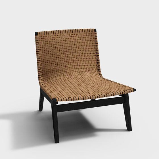 Elegant Handwoven Seat 3D Model for Creative Spaces