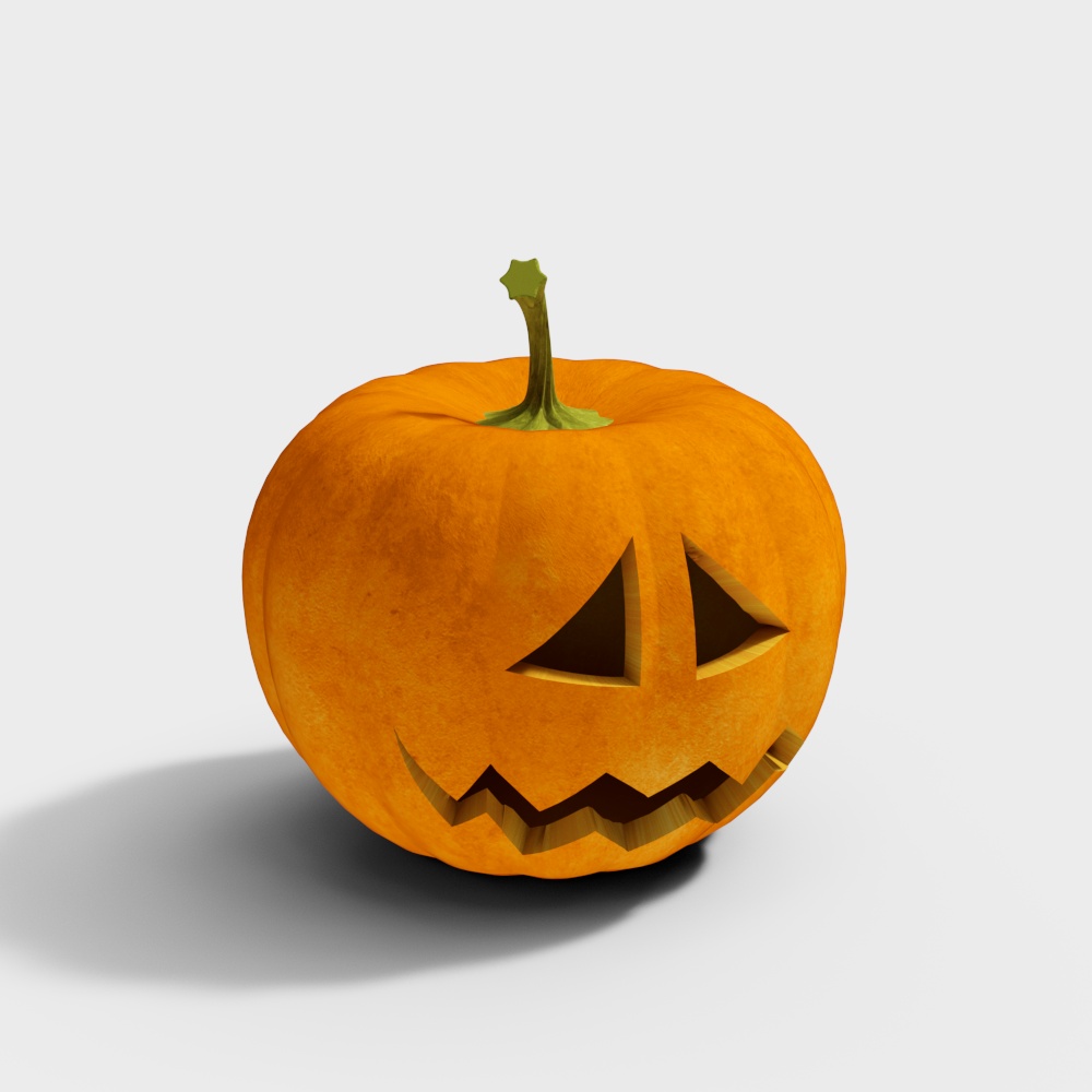 Jack-O-Lantern 3D model for Halloween Projects