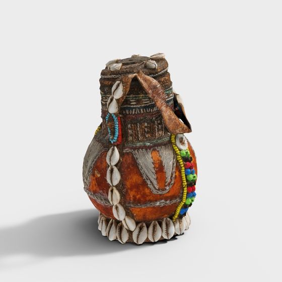 Vibrant African Drum 3D Model