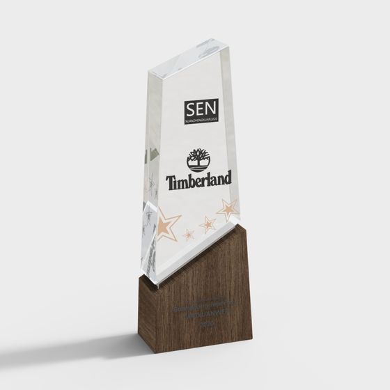 Elegant Trophy 3D Model Design