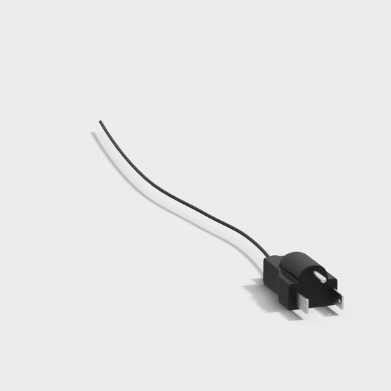 Minimalist 3D Power Plug Model
