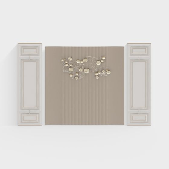 Artistic Wall Panel 3D model