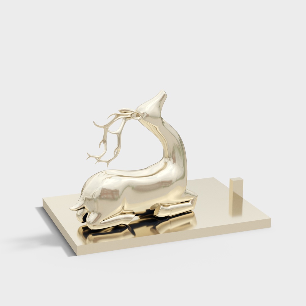 Golden Deer 3D model